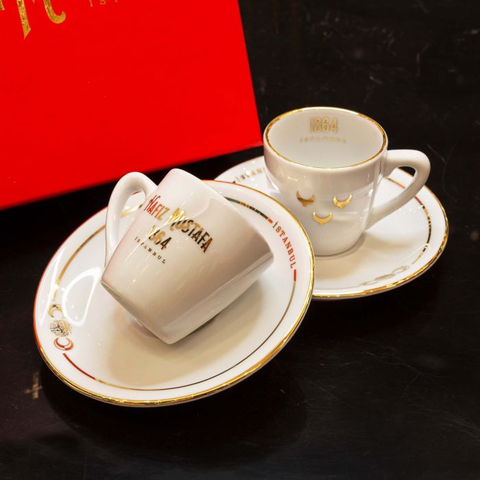 Hafız Mustafa, 1864 Coffee Set of 2 (Kraft Box)