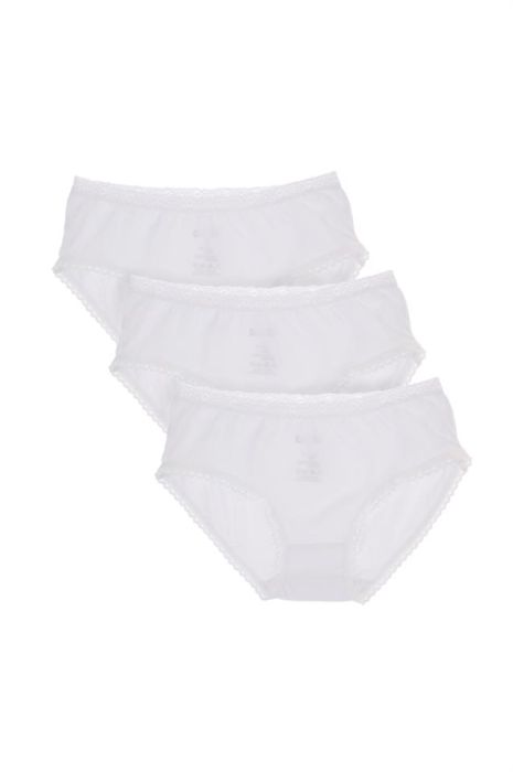 3-combed white girl panties briefs
