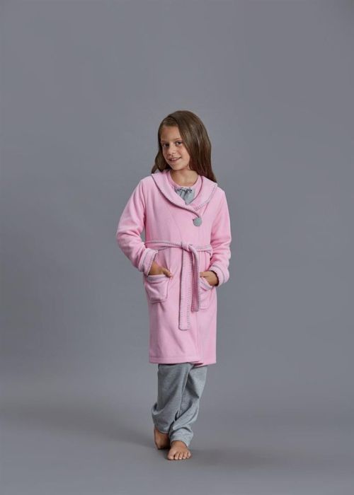 PINK POLAR DRESSING GOWN