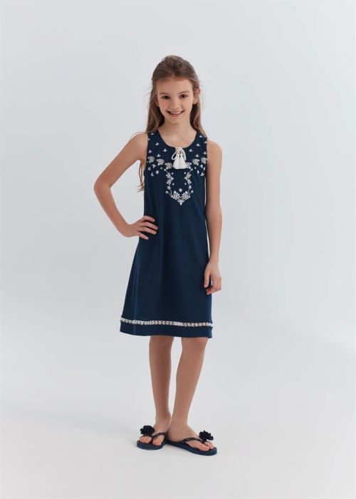 NAVY BLUE NIGHTGOWN