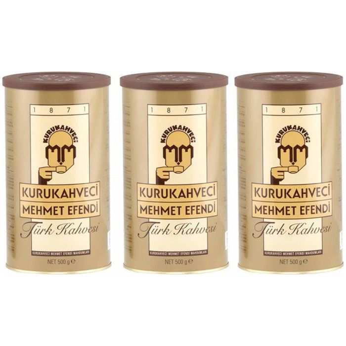 Kurukahveci Mehmet Efendi, Turkish Coffee 500 G. x 3
