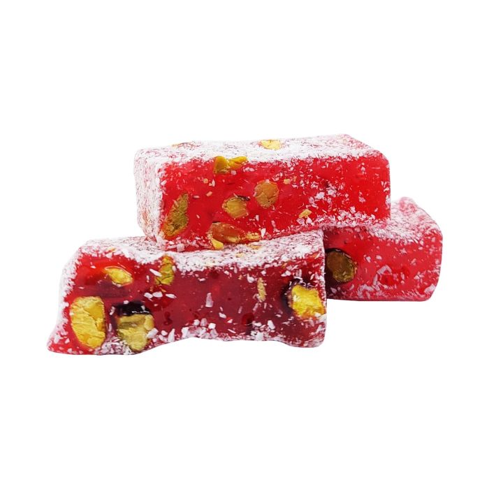 Buy in Turkey, Special 80% Honey, Pistachio and Pomegranate Turkish Delight 1.5 Kg. with Free Turkish Coffee