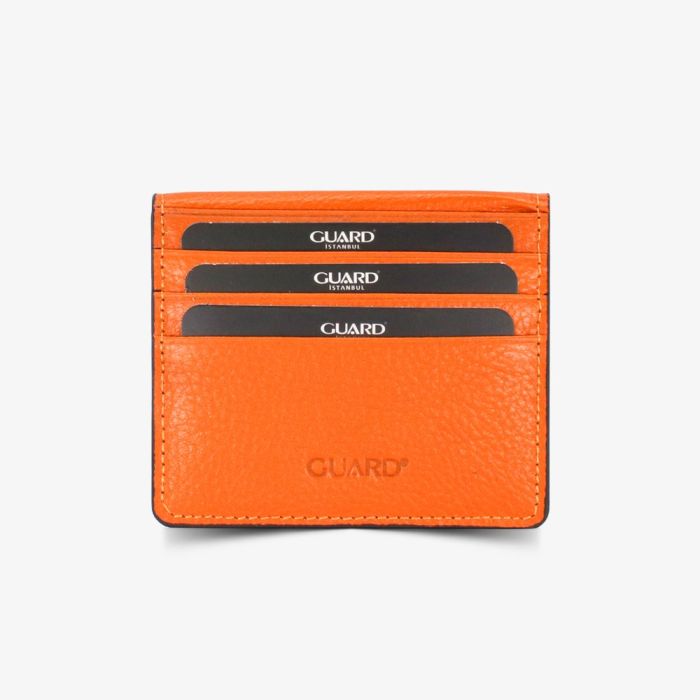 Derideposu Orange Leather card wallet / 5239
