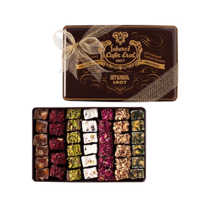 Cafer Erol, Special Mixed Turkish Delight with Retro Tin Box 900 G.