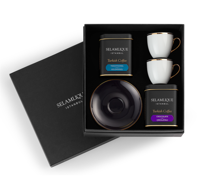 Selamlique, Turkish Coffee and Classic Black Cup Set