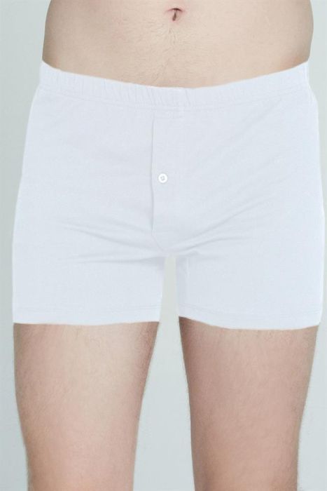 WHITE COMBED BOXER 2 PIECES