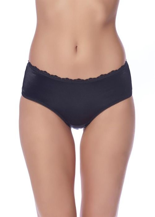 BLACK TAKE IT EASY HIGH WAIST SLIP