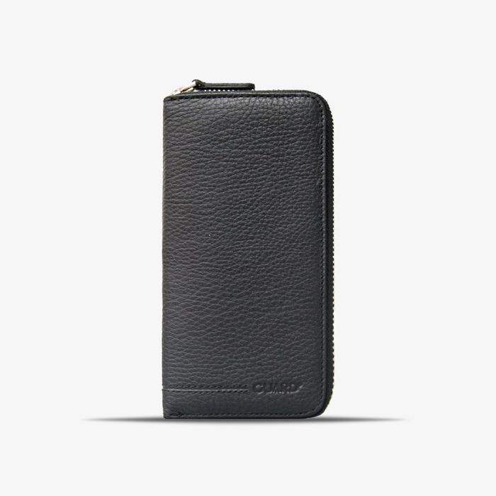 Derisepo Unisex Zipped Wallet / 3016 - Black